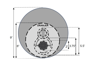 Dranjer CBR9 Radon Catch Basin Drain Cover