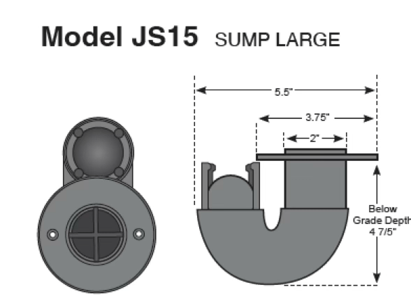Model JS15, Sump Large